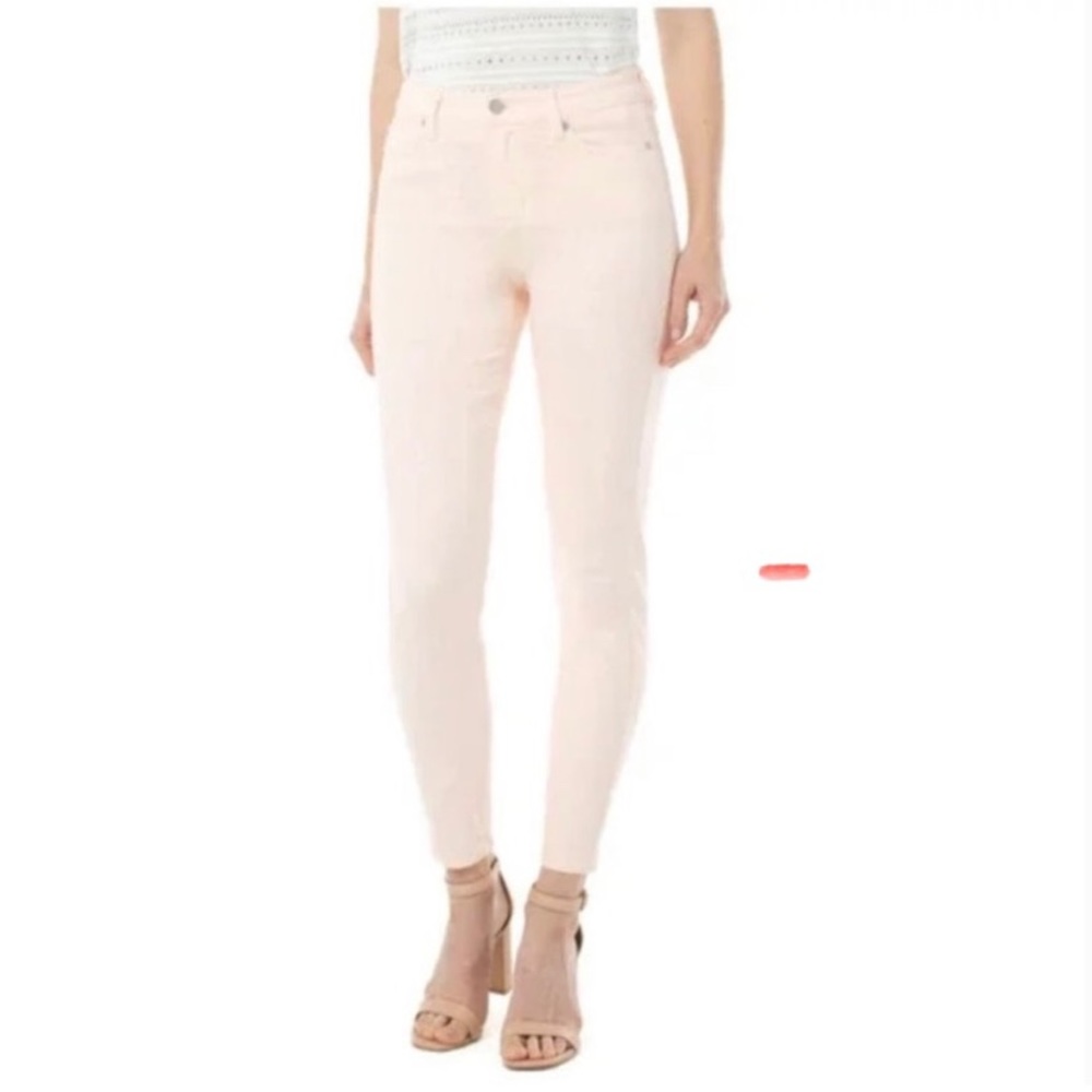 Liverpool Abby Skinny Ankle Pants in Dawn Pink 14/32.